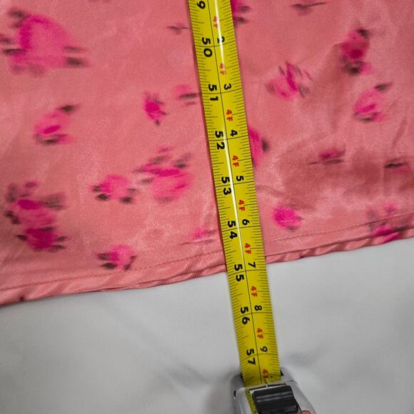 Wild Fable  Salmon Pink Satin Lace Babydoll Slip Dress Whimsical Fairycore L - Picture 7 of 14